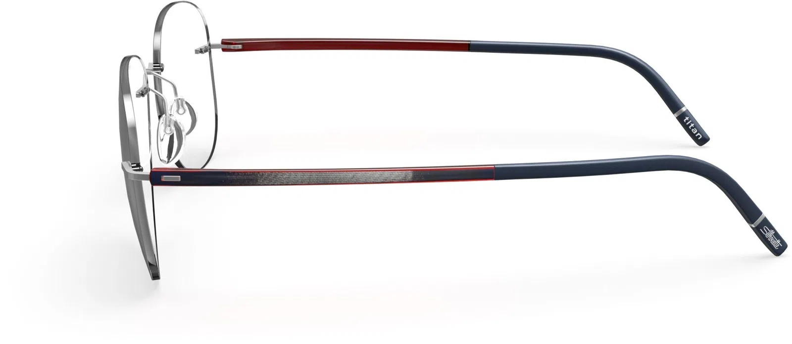 Silhouette The Wave Color Groove Demo Rimless 5567 Eyeglasses - view 15